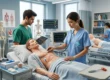 Alumnos practicando reanimación cardiopulmonar y ventilación manual sobre maniquí